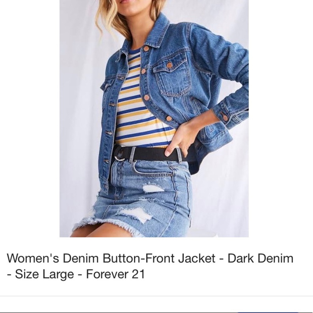 Dark wash denim jacket